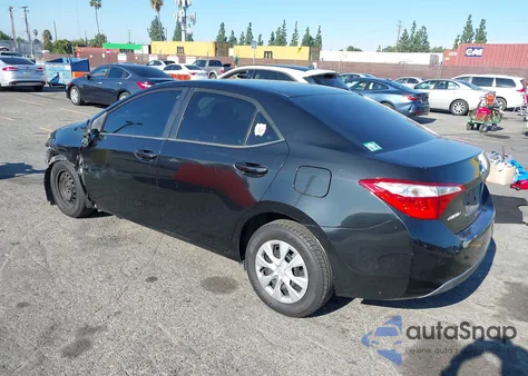 2014 Toyota Corolla L z USA, uszkodzony, nr VIN 5YFBURHE0EP116054